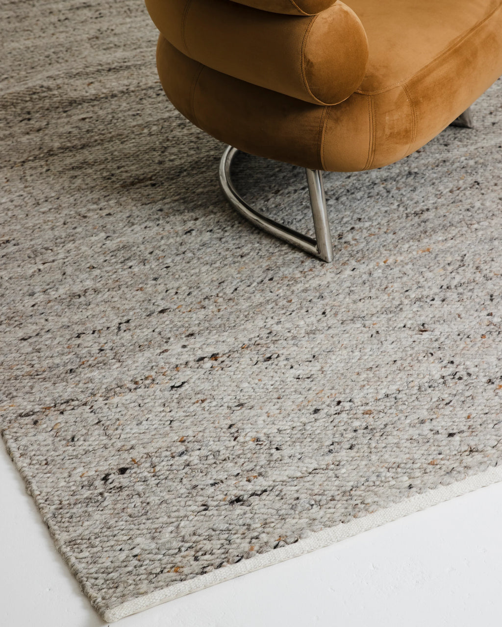Sample of Portland Wool Rug in Smoke