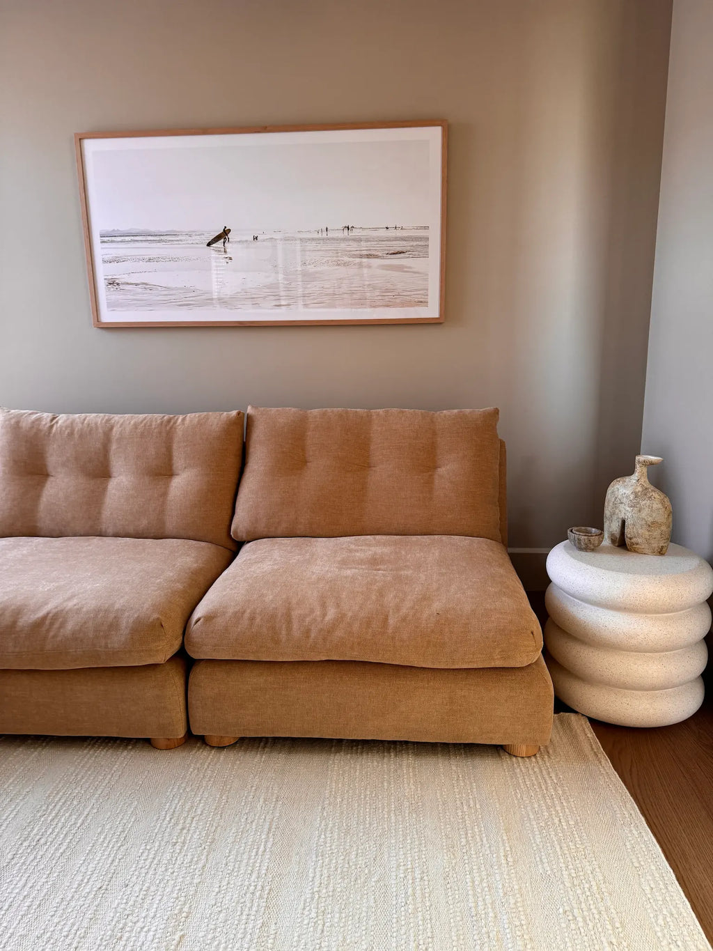 Elk Undyed Wool Rug in Natural White