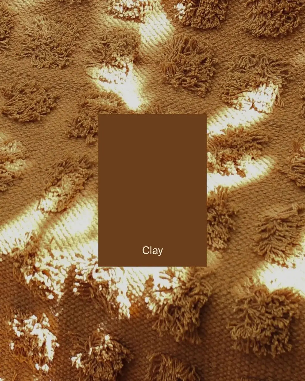 Merry Handwoven Cotton Bathmat in Clay