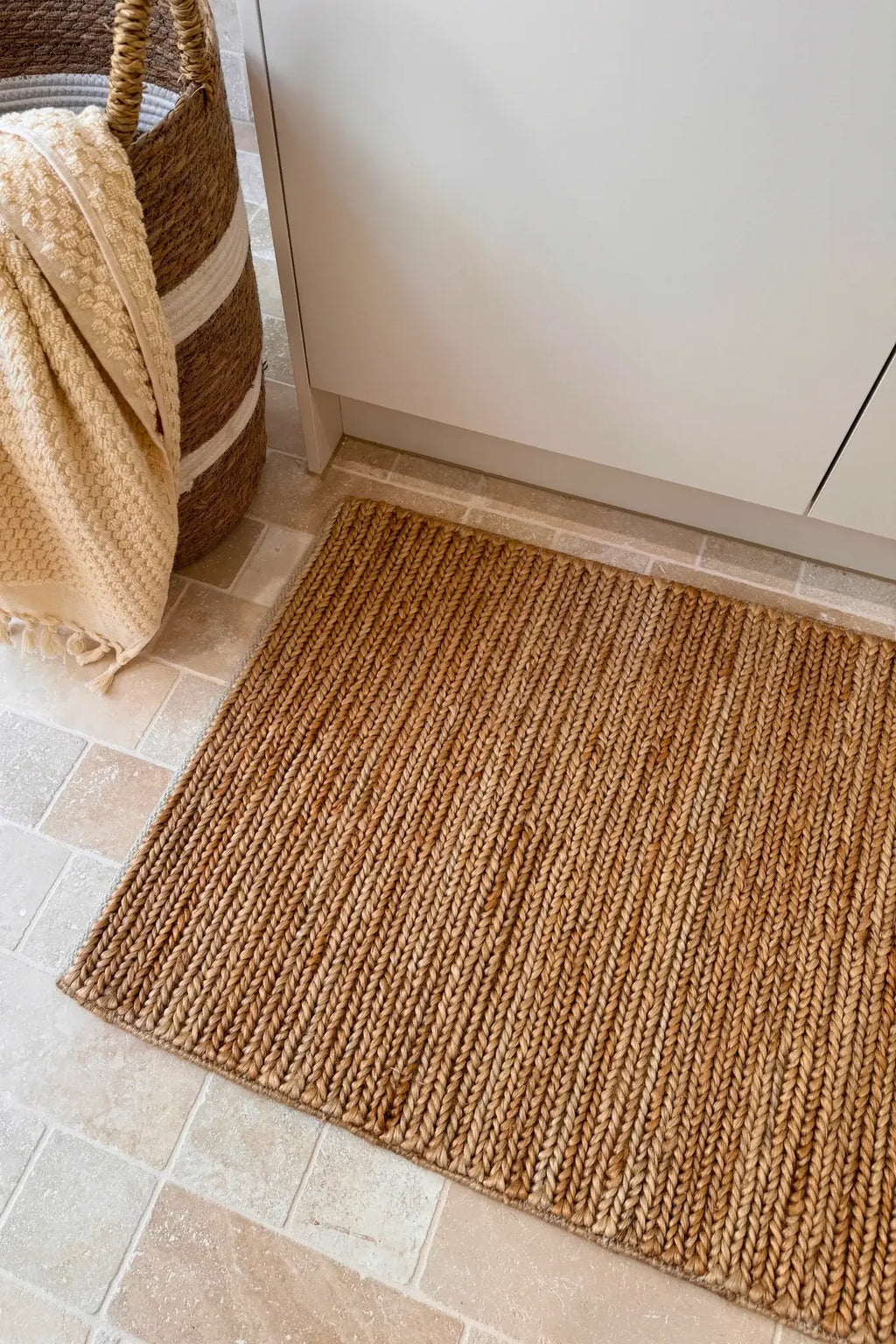 Dharma Braided Jute Doormat in Natural