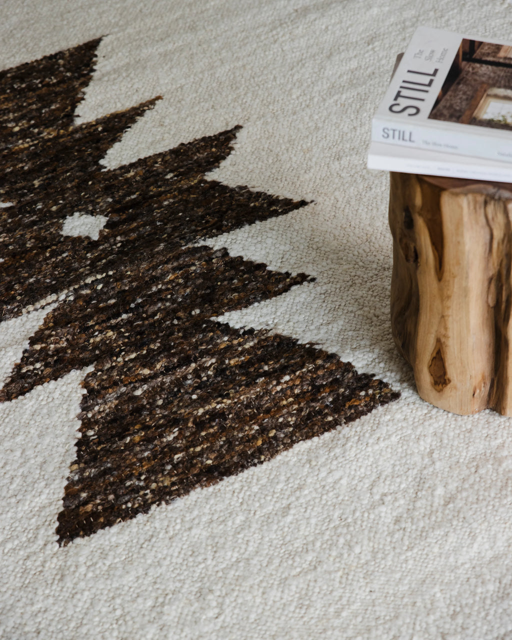 Sedona New Zealand Wool Rug in Mocha Cream
