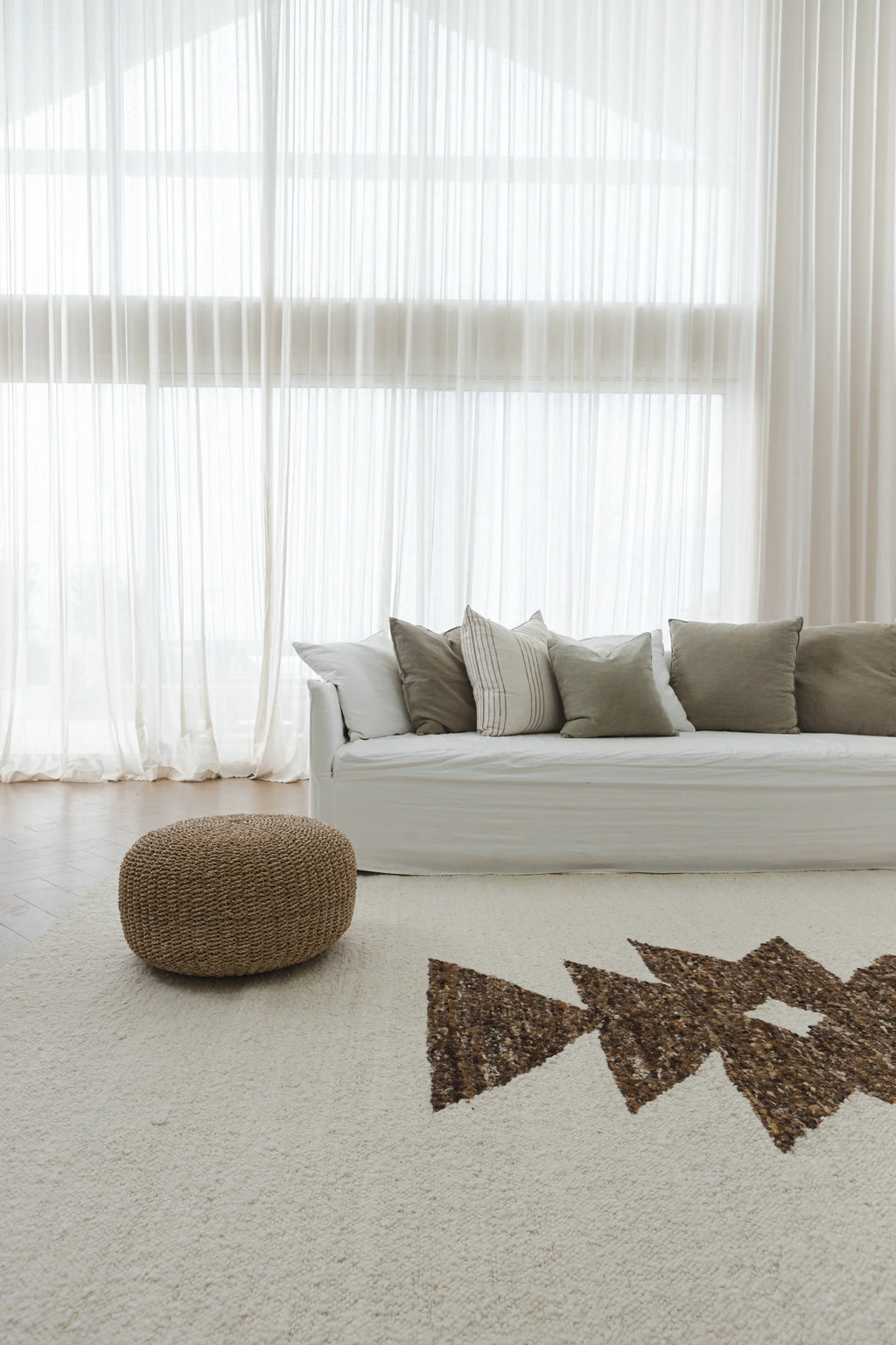 Sedona New Zealand Wool Rug in Mocha Cream