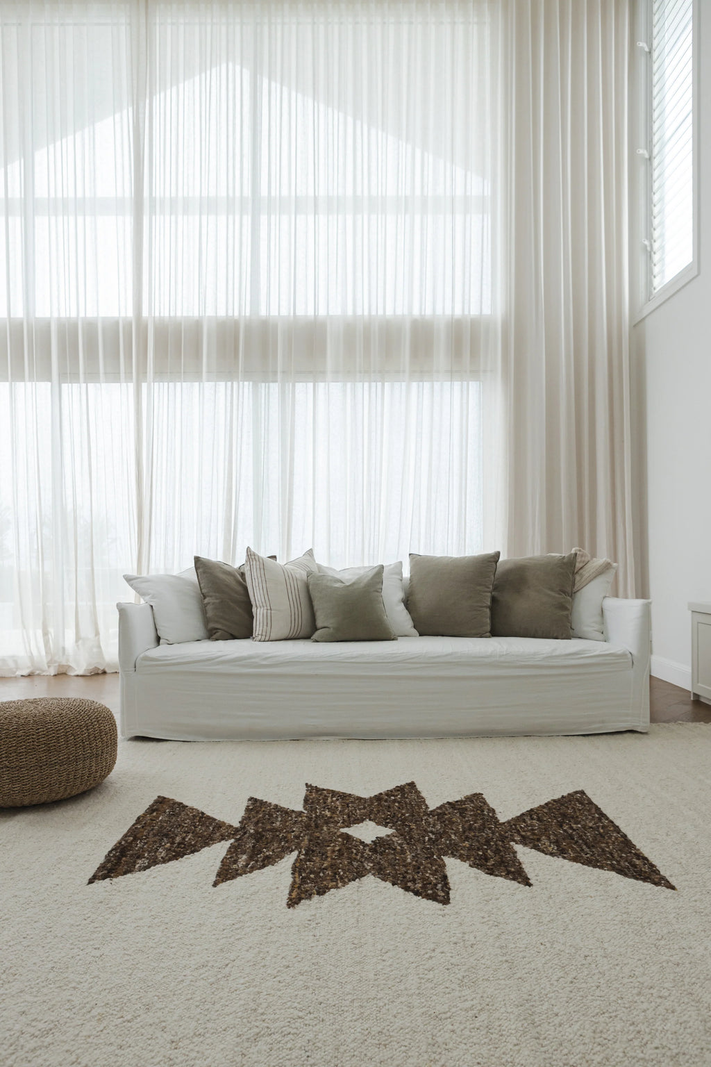 Sedona New Zealand Wool Rug in Mocha Cream