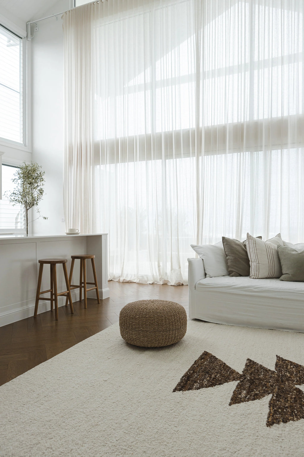 Sedona New Zealand Wool Rug in Mocha Cream
