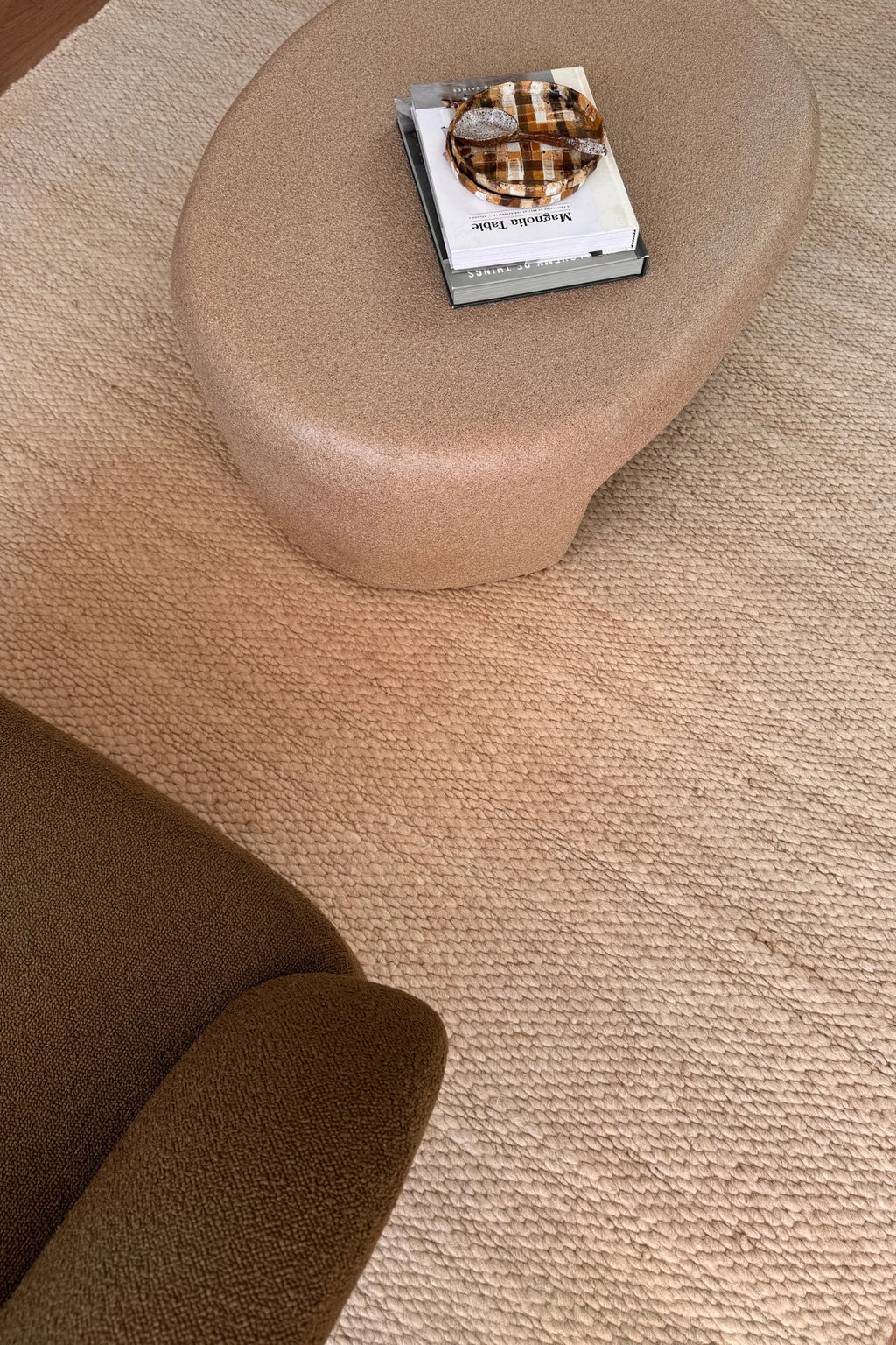 Luna Wool Rug in Beige